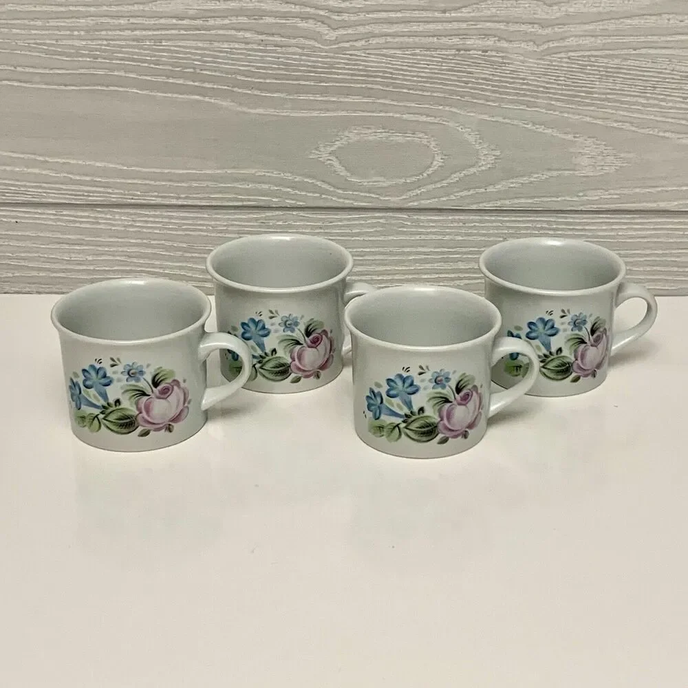 Royal Doulton Dubarry Coffee Tea Cups Set Of 4